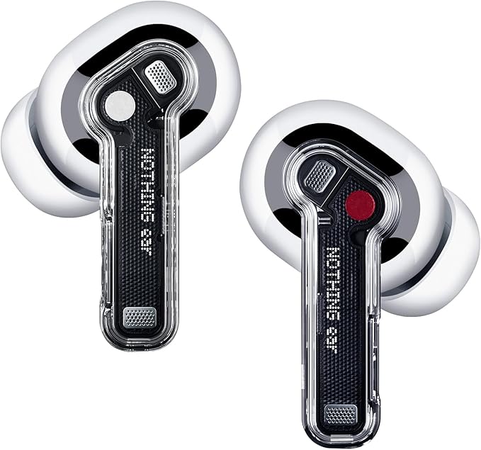 Nothing Ear Wireless Earbuds with ChatGPT Integration, Smart ANC, Hi-Res Audio with LDAC & LHDC, 11mm Dynamic Bass Boost, 40.5H Playtime, 6 Mics for Calls Headphones, Wireless Charging White