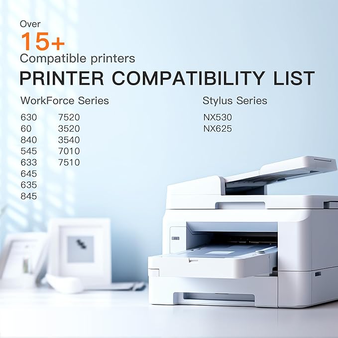 E-Z Ink Remanufactured Ink Cartridges Replacement for Epson 127 T127 to use with NX530 625 WF-3520 WF-3530 WF-3540 WF-7010 WF-7510 7520 545 645 (4 Large Black, 2 Cyan, 2 Magenta, 2 Yellow) 10 Pack