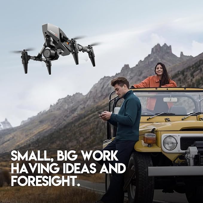 XD1 Foldable Drone with Dual Camera & Optical Flow Positioning - 1080P HD RC Quadcopter for Adults/Beginners, 3-Section Battery, Indoor/Outdoor Aerial Photography, FAA Certified