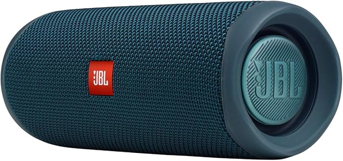 JBL FLIP 5, Waterproof Portable Bluetooth Speaker, Blue, 3.6 x 3.6 x 8.5