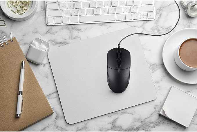 100 PCS Black Wired USB Computer Mouse Bulk - 1000 DPI 3 Button Corded with Home Office Noiseless Simple for Laptop Desktop PC