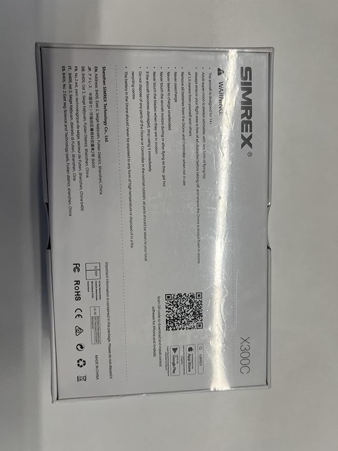 X300C Mini Drone with Camera 720P HD FPV, RC Quadcopter Foldable Drone With Altitude Hold, 3D Flip, Headless Mode, Gravity Control and 2 Batteries, Gifts for Kids, Adults, Beginner (White)