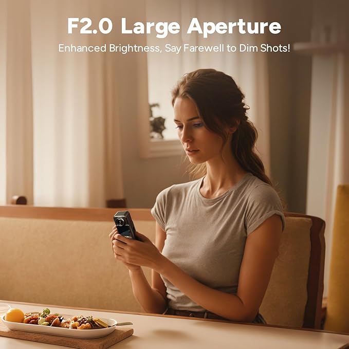 SJCAM C300 Pocket Travel Action Camera 4K,7Hour Power,154° Wide FOV Video Recording,6-Axis Stabilization,Dual-Touch Screen Body Camera,30M Waterproof,Vlogging and Youtube Live Streaming,Black 64G card