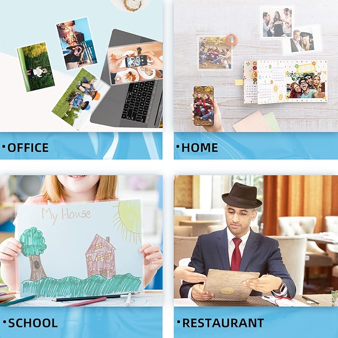 Uinkit 400 Pack Thermal Laminating Pouches 4x6 Inches 3.5Mil Thickness Laminating Sheets for Sealed Photo Business Card,4.25x6.25 Lamination Sheets Paper for Laminator Round Corner