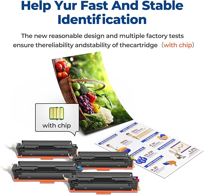 TN227 High Yield Toner Cartridge HL-L3210CW Compatible for Brother TN-227 TN 227 TN227 227 Toner Cartridges Replacement for Brother HL-L3210CW HL-L3230CDW HL-L3270 L3290 CDW MFC-L3710 Printer (4 Pack)