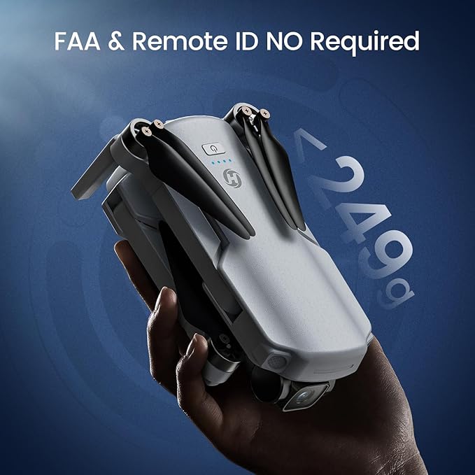 Holy Stone HS360D GPS Drones With 4K Camera For Adults, 249g RC Quadcopter with 80-Min Flight Time, 20000ft Range FPV Transmission Beginner Drone, Auto Return, 2 Batteries, Upgraded HS360S