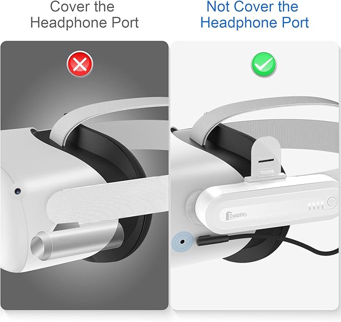 Battery Pack for Meta Quest 3S & 3 & 2, 5000mAh Extended 2-3H Playtime Small Lightweight Portable Rechargeable Accessories, Pack of 2