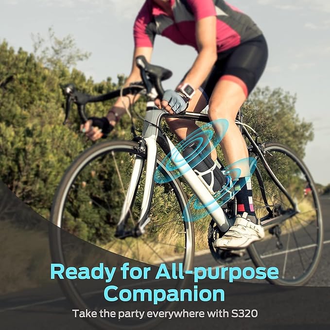 Monster S320 Speaker, Portable Bluetooth Speaker, 40W True Wireless 360° Stereo Sound Effect,IPX7 Waterproof, 32 Hour Playing Time, Suitable for Outdoor