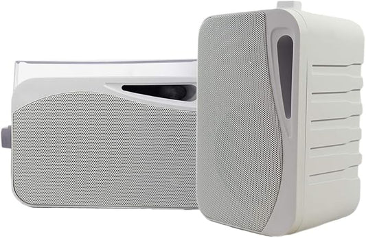 Rockville HP4S Pair 360W 4" Outdoor/Indoor Speakers 4 Ohm, Weather-Resistant, Swivel Brackets, 4" Woofer + 1/2" Tweeter, for Home Theater and Patio