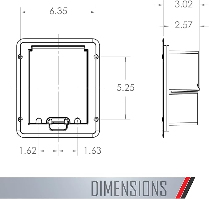 TayMac DOC320Z Deck/Floor Cover, 1-Gang, Bronze