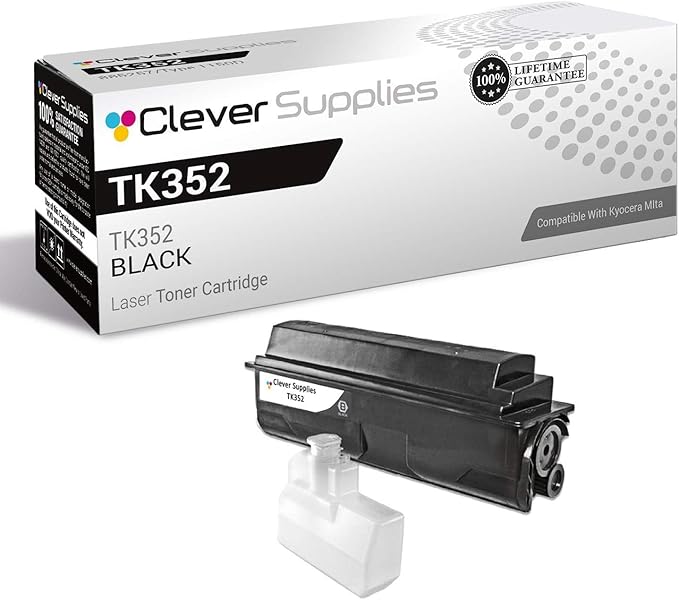 CS Replacement Toner Cartridge Compatible with Kyocera-Mita TK352 Black FS-3040MFP, FS-3540MFP, FS-3640MFP, FS-3920DN, FS-3140MFP Black
