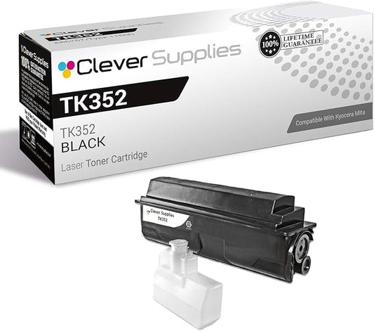 CS Replacement Toner Cartridge Compatible with Kyocera-Mita TK352 Black FS-3040MFP, FS-3540MFP, FS-3640MFP, FS-3920DN, FS-3140MFP Black