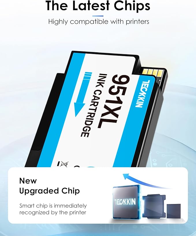 950XL 951XL Combo Pack 5-Pack Compatible for High Yield HP 950 951 Ink Cartridges Combo Pack Work with HP OfficeJet Pro 8600 8610 8620 8100 8630 8660 8640 8615 76DW 251DW (5P, 3 Color 2 Black)