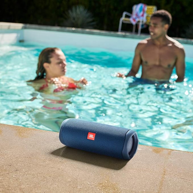 JBL FLIP 5, Waterproof Portable Bluetooth Speaker, Blue, 3.6 x 3.6 x 8.5