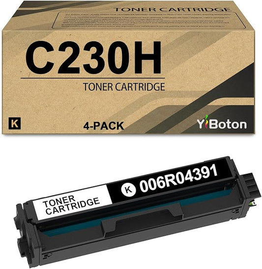 High Yield C230 C235 Black Toner Cartridge with New Chip 006R04391 Toner Compatible for Xerox C230 C235 Multifunction Printers
