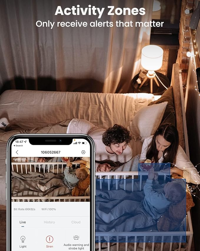 MUBVIEW Security Cameras Wireless Outdoors - 4 Pack Outdoor Camera Wireless 2K Battery Powered Security Camera Outdoor & Indoor, WiFi Home Cameras with Spotlight/Siren/AI Motion Detection/2-Way Talk