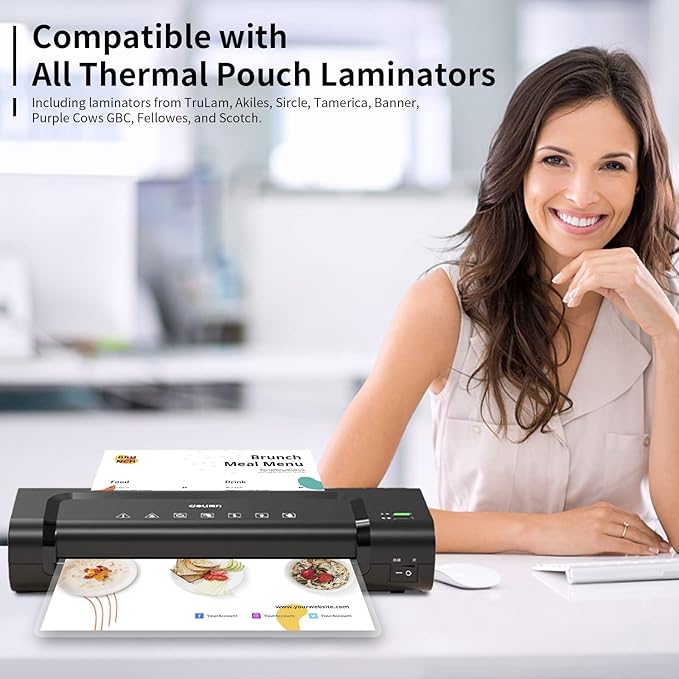 5 mil Thermal Laminating Sheets 2000 Packs, 9” x 11.5” Clear Laminating Pouches Holds 8.5 x 11 Inch Sheet, Letter Size Lamination Paper for Laminator - Rounded Corner