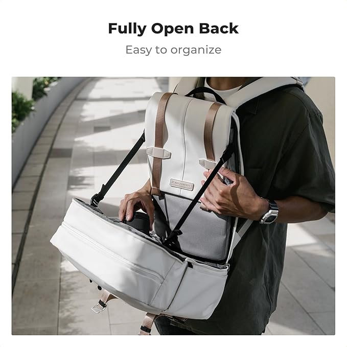 K&F Concept Camera Backpack, Camera Bags for Photographers Large Capacity Camera Case with Raincover,15-15.6 Inch Laptop Compartment Compatible for Canon/Nikon/Sony/DJI Mavic Drone