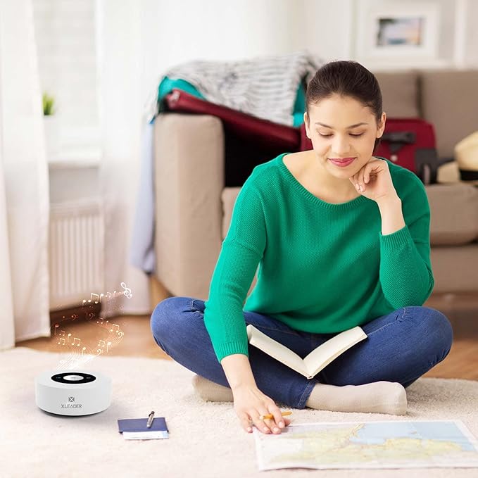 XLEADER SoundAngel A8 Bluetooth Speaker, White, 15h Music Playtime, Waterproof Case, 3.5mm Audio Cable, Micro USB Charging Cable