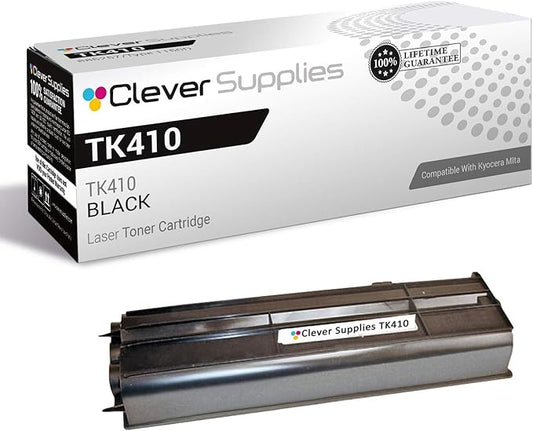 CS Replacement Toner Cartridge Compatible with Kyocera-Mita TK410 Black KM-1620, KM-1635, KM-1650, KM-2035, KM-2050 Black