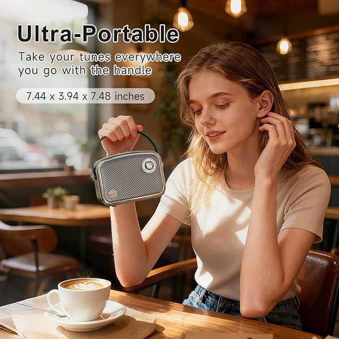 Portable Bluetooth Speaker 40W(60W Peak) Wireless Powerful Deep Bass Loud Stereo Sound Rechargeable Speakers with Subwoofer DSP HD Display Support USB/TF Card/AUX Input for Home Party Outdoor (Green)