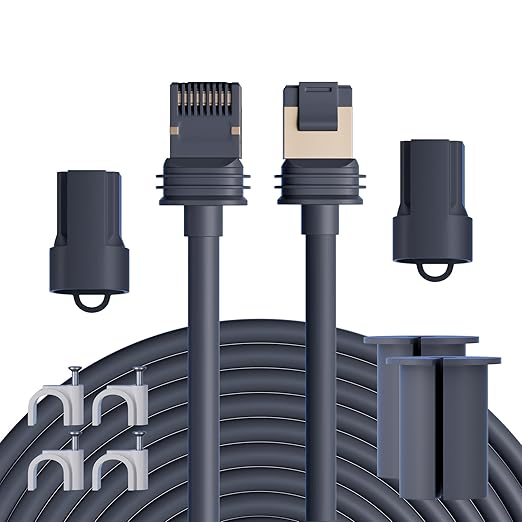 Starlink Gen 3 Ethernet Replacement Cable - 75FT/25M Weatherproof Outdoor Extension Cable with Accessories - Standard V3 for Starlink Mini