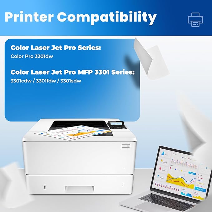 218X Black Toner Cartridge W2180A Compatible for HP 218X 218A Black Toner Cartridge (with CHIP) Replacement for HP218X HP218A Works with Color Laser Jet Pro 3201dw MFP 3301fdw 3301sdw 3301cdw, 2 Pack