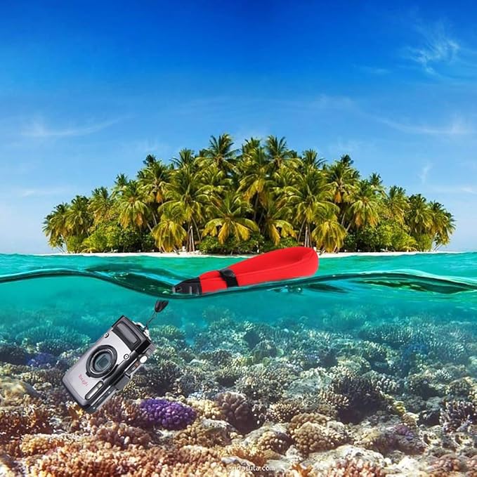 2 Pack Waterproof Camera Float Strap for Olympus TG-7 TG-6 TG-5 TG-4 TG-870 TG-860 Kodak PIXPRO WPZ2 Nikon W300 W150 W100 AW120 AW110 Fuji Fujifilm XP140 XP130 XP120 XP90 XP80 & More Underwater Camera