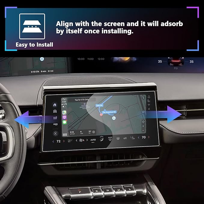 SXCY for 2024 2025 2026 Lincoln Nautilus Accessories 2024 2025 2026 Nautilus Tempered Glass Screen Protector 11.1 Inch Navigation Display Touch Screen Protector[9H Hardness]