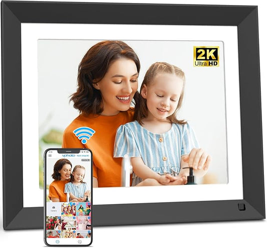 11" Digital Photo Frame Dual-WiFi-Picture-Frame - Smart Frame with 16GB Storage, 2176 * 1600 Pixels HD Touchscreen Display, Load Photo Video from Digital Frame via App Email, Free Cloud, Gift for Him
