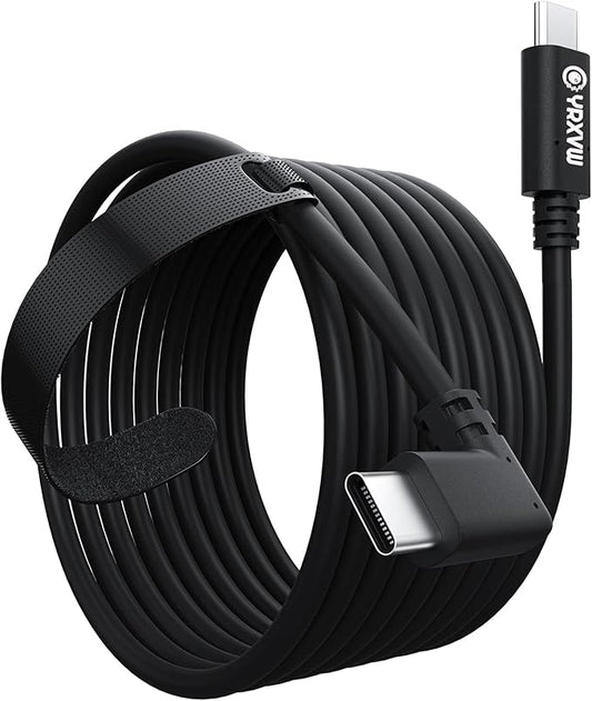 Link Cable 16FT for Meta/Oculus Quest 3S/Quest 3/Quest 2/Pro Accessories, High Speed Data Transfer Type C Replacement Charging Cable,Fast Charger USB C to USB C 3.0 Cord for VR Headset(16FT)