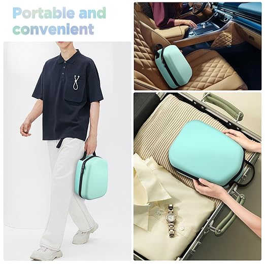 FOREGOER Hard Carrying Case Compatible with Meta Quest 3S/Quest 3/Oculus Quest 2 Official Original/Elite Strap VR Gaming Headset, Portable Travel Vision Pro Case for Touch Controllers Accessories