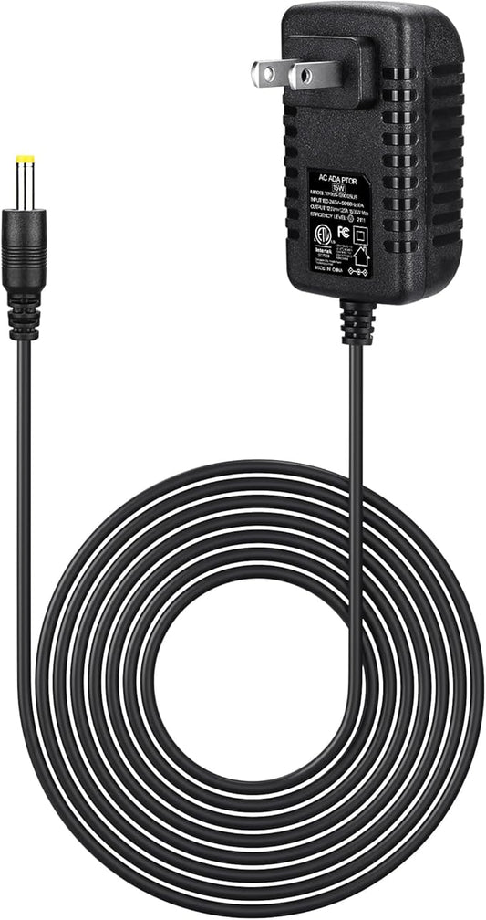 15W Power Cord Adapter for Echo Spot Smart Clock & Pop Smart Speaker - Black Wall Charger Plug Long Cable, 5ft