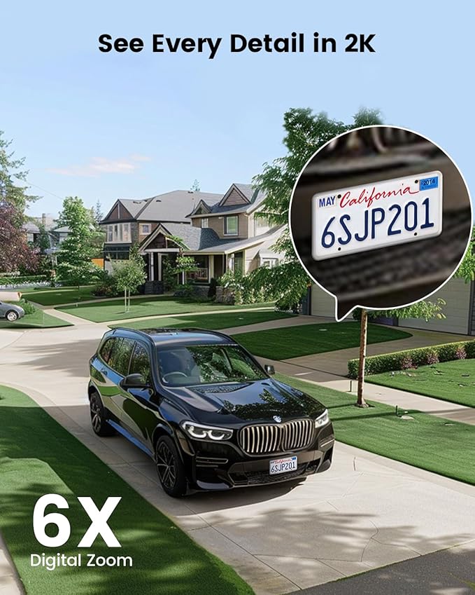 DEKCO Security Cameras Wireless Outdoor, Solar Powered, Panoramic PTZ, Auto Motion Tracking, True 2K, Color Night Vision, Spotlights, 2-Way Talk, 2 Pack