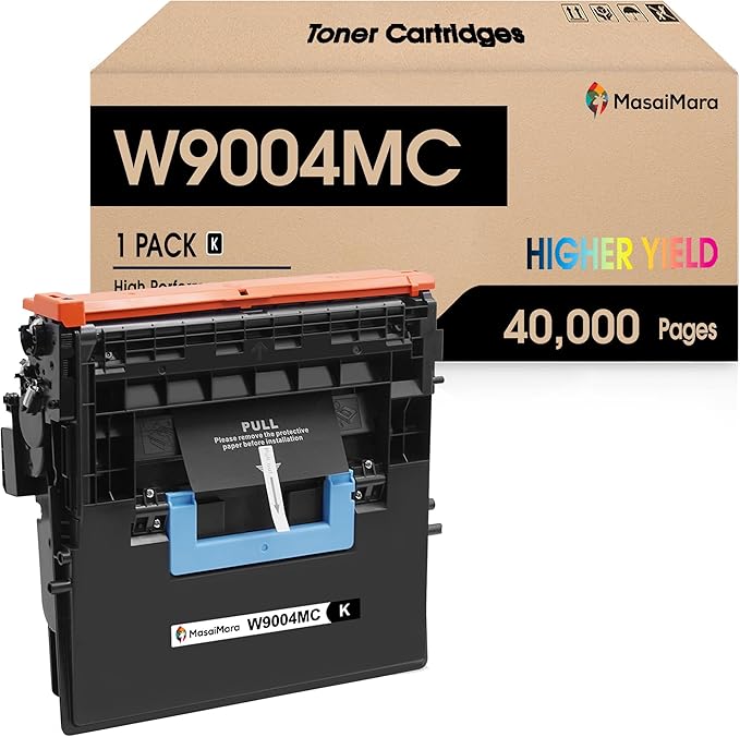 MasaiMara W9004MC Black Compatible Toner Cartridge for HP LaserJet Managed E60065x E60055dn E60075dn E60075x E60065dn; MFP E62575z E62565h E62565hs E62555dn E60155dn E60165dn E60175dn E62655dn Printer