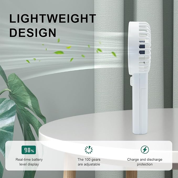 Handheld Brushless Turbo Fan with 19000 RPM High-Speed Drone Motor, Portable Super Strong Wind Cooling Fan, Requires 2x 21700 Battery (Not Included), for DIY/Drone/Camping/Outdoor