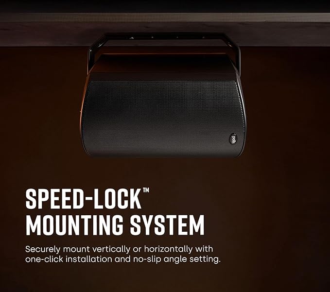 Polk Audio Atrium 5 Outdoor Speakers Wired with Powerful Bass (Pair, White), All-Weather Durability, Broad Sound Coverage, Speed-Lock Mounting System (Pack of 6)