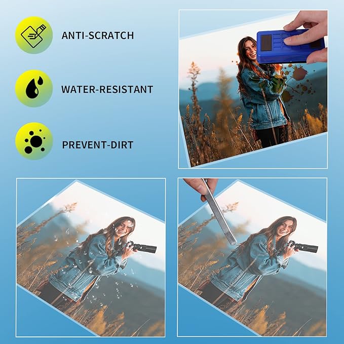 Uinkit Thermal Laminating Pouches Variety Small Size 5mil Thickness Card Notecard ID Badge Business Photo Size Professional Quality Dry-Erase Friendly Sheets Glossy Clear Laminator Pouch,100 Pack