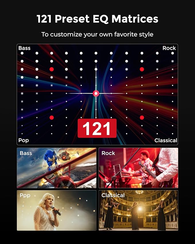 ULTIMEA 7.1ch Sound Bar with Dolby Atmos, Surround Sound System for TV with 4 Surround Speakers, Sound Bar for Smart TV with App Control, Soundbar with Subwoofer for Home Theater, HDMI eARC, Aura A60