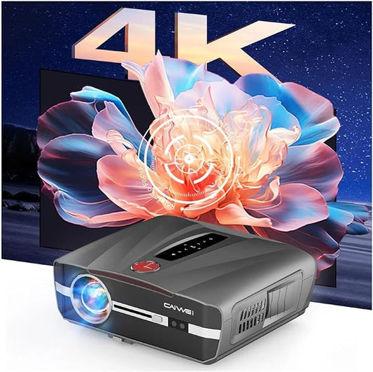 Ultra HD 1800 ANSI Daytime Projector 4K , HDR10+ Daylight Movie Projector WiFi6, ToF Auto Focus, 38W DSP Sound, Two-Way Bluetooth, 300″Display NFC Screencast HDMI USB LAN Movie Gaming in Bright Room