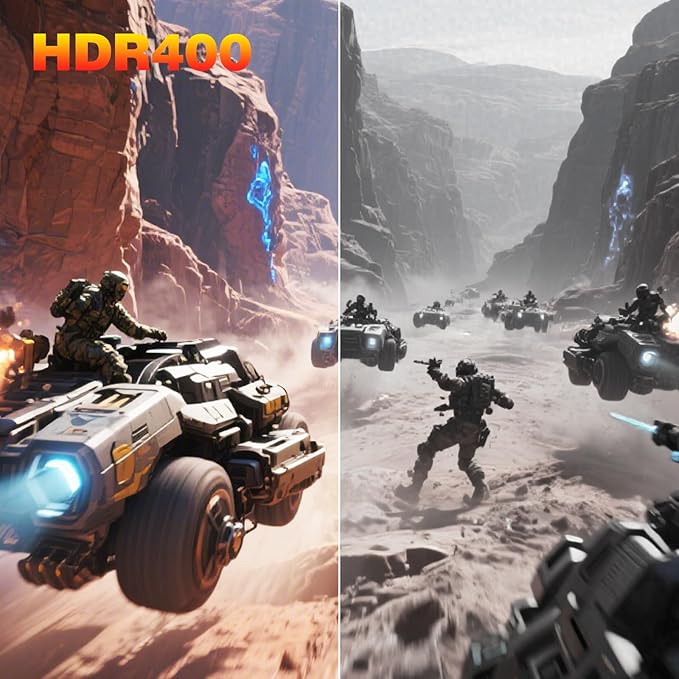 KOORUI 24.5" Gaming Monitor, 200Hz FHD 1080p IPS Display, 1ms, HDR400, 90% DCI-P3, Adaptive Sync, HDMI & DisplayPort, Black (G2511P)