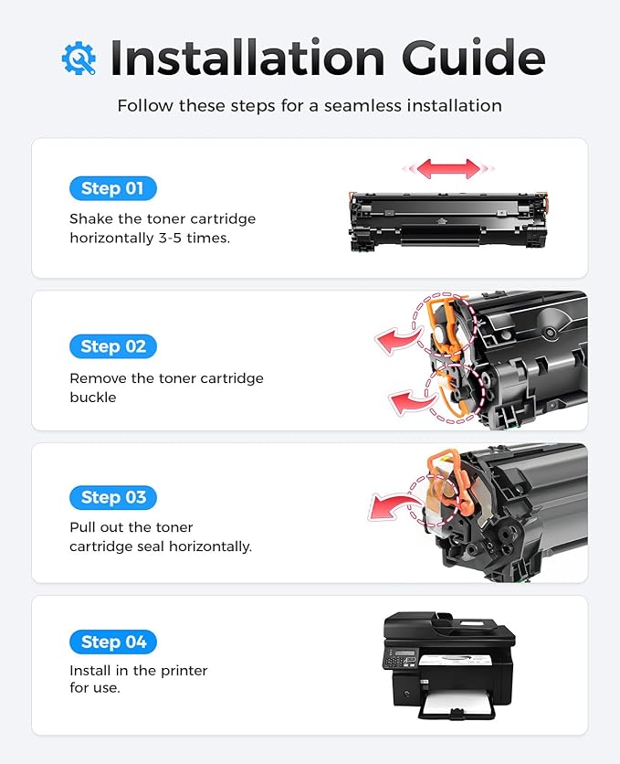 85A Black Toner Cartridge 2-Pack with chip High Yield Replacement for HP 85A CE285A Compatible with HP Laserjet Pro MFP M1212nf M1217nfw P1102w P1109w Printer P1102 P1109 M1212 M1217 Series Ink Copy