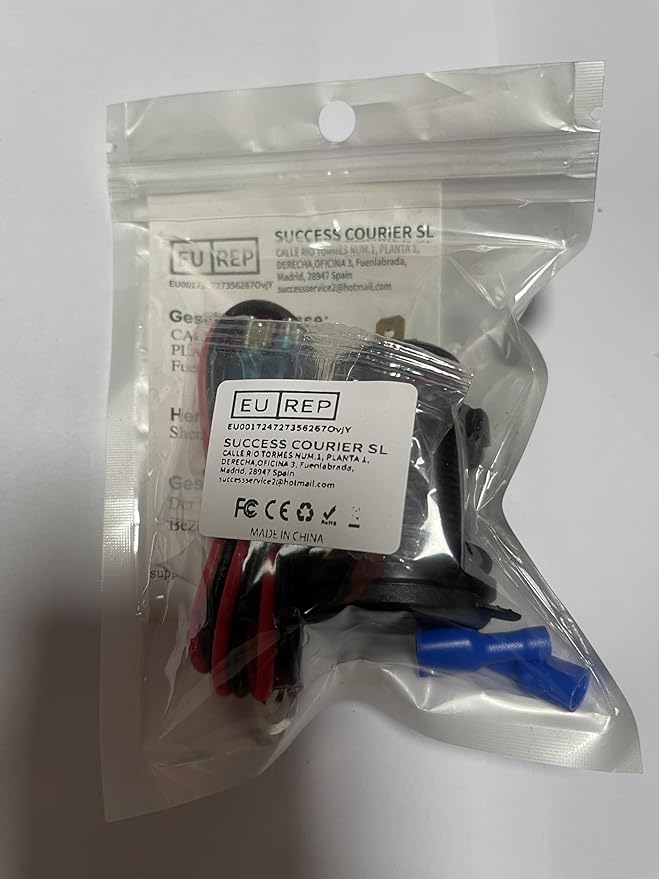 12V USB Car Socket Round USB C 12V Outlet, 3-Port Marine Fast Charger Waterproof Cigarette Outlet Replacement Aluminum with Switch & Voltmeter, Suitable for Boat Golf Cart RV Motorcycle Truck