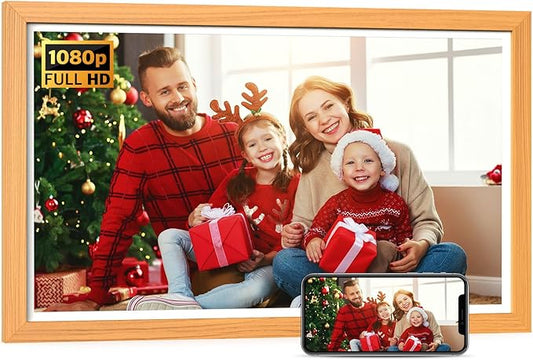 21.5-inch Digital Picture Frame Dual-WiFi Digital Photo Frame - 1080P Video Playback, Smartphone Syn Screen, 32GB, Share Photo Video via App Email, Unlimited Cloud Storage, Wall Mounted for Home Decor