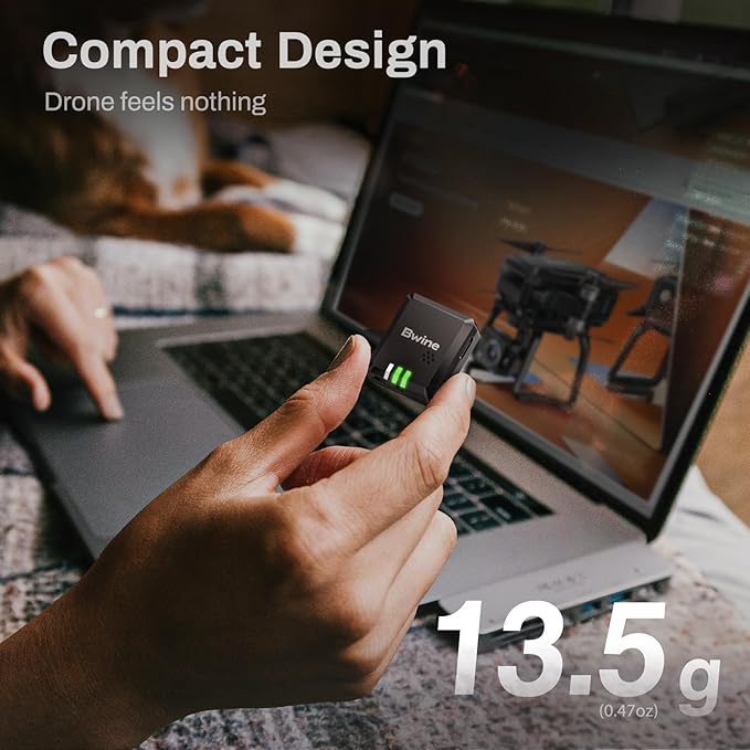 Bwine B112S NEW Buzzer FAA Compliant Remote ID Broadcast Module for GPS Drones, Accurate GPS Tracking, 13.5g Light Weight, Long Battery Life, for FPV Drone and RC Aircraft Quadcopter