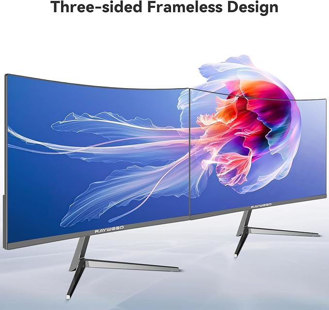 24 Inch 100Hz Computer Curved Monitor 1080P,4000:1 Contrast,LowBlue Mode,16.70 Million Colors, Anti-Glare,FreeSync,PC Monitor Ergonomic Tilt & VESA Compatible for Home Office Working