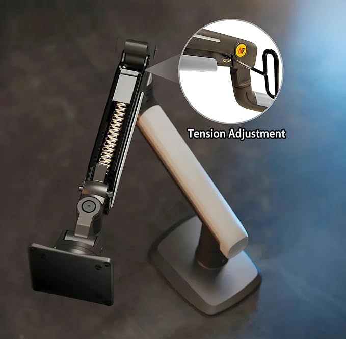 Gaming Monitor-Arm for Flat/Ultrawide/Curved Monitors 27'' to 50 inch, Heavy Duty Mount Load up to 18 kg, VESA 75/100 mm Monitor-Mount A5