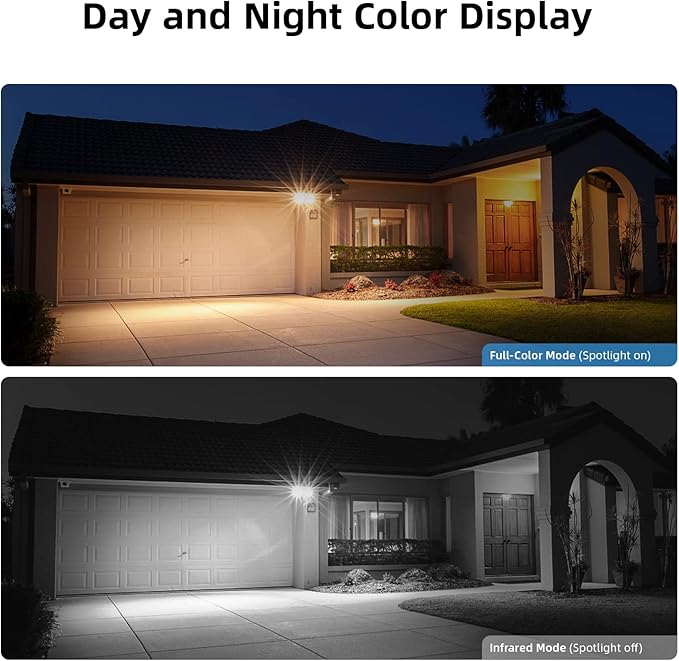 AOSU 2K Security Camera Wireless Outdoor - 3MP Battery Powered Exterior Camera - 2-Pack Siren Alarm, Color Night Vision, 2-Way Audio, AI Detection, IP65 Waterproof, Cloud/SD Storage, Works with Alexa