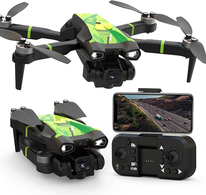 M18 Brushless Motor Drone with 4K Camera Mini RC Quadcopter for Adults Dual Cameras Optical Flow Positioning