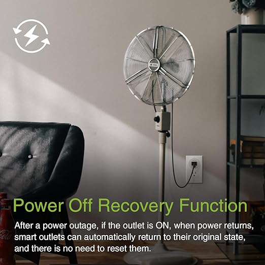 GHome Smart Plug Mini, WiFi Smart Outlet Plug Compatible with Alexa and Google Home, Timer Outlet with APP Control, Smart Plugs Only Supports 2.4GHz Network, No Hub Required, ETL FCC Listed, White